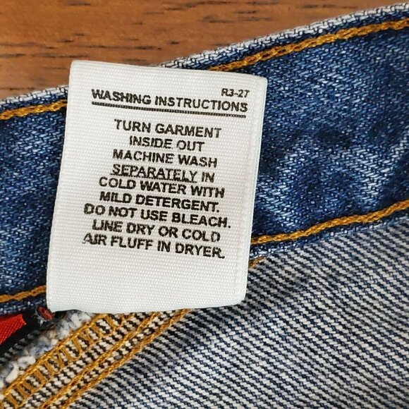 90s Rocky Mountain High-Waist Bareback Womans Size 16L Blue Denim Jeans Y2K - Picture 5 of 15